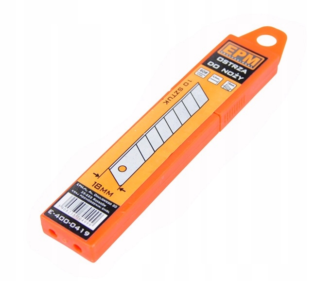 OSTRZA NOŻA 18MM 10 SZTUK EPM PROFESSIONAL