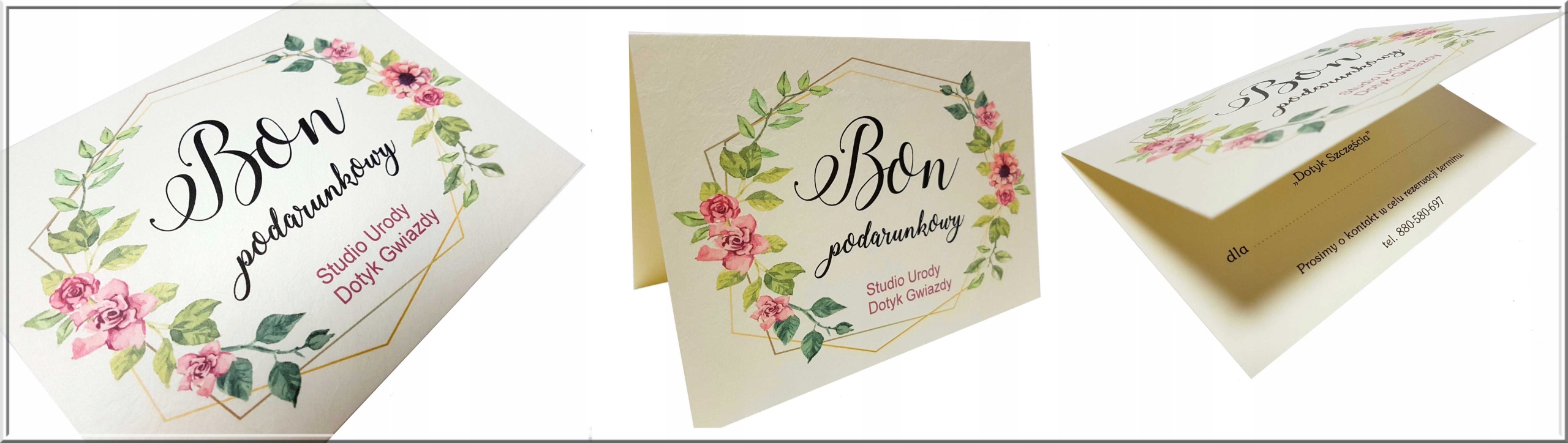 BONY PODARUNKOWE UPOMINKOWE voucher ŚWIĄTECZNE Marka inny