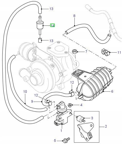 Filtr EGR Land Rover Freelander Td4 Range L322 3,0 Numer katalogowy części PHB000450