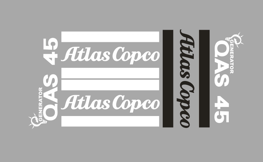 Stickers wrapping ATLAS COPCO QAS 45