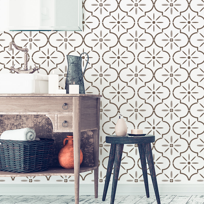 SZABLON MALARSKI do kafelków płytek LUCCA 10x10 cm Kod producenta SZA-TIL-003_10x10