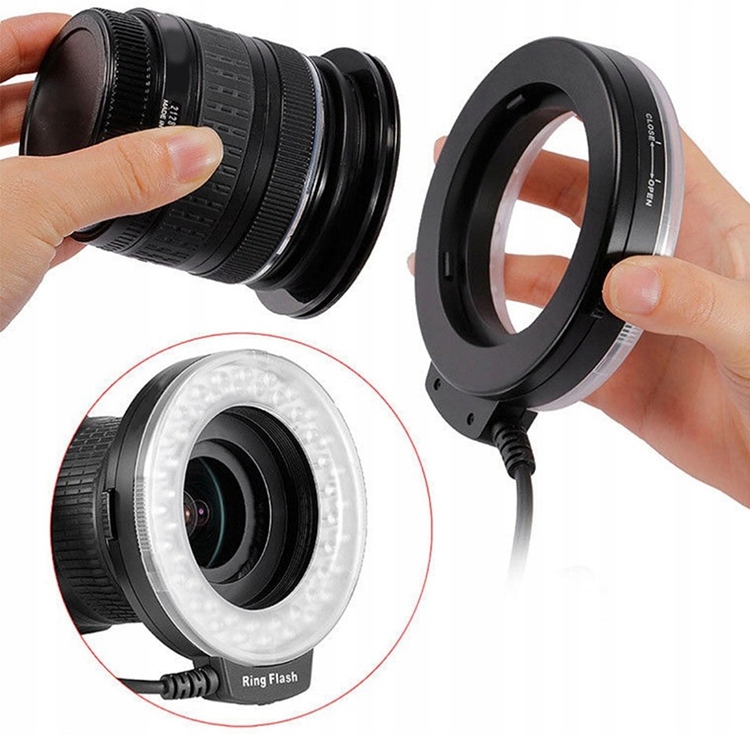 LAMPA BŁYSKOWA PIERŚCIENIOWA MAKRO RING CMRFD Marka Massa