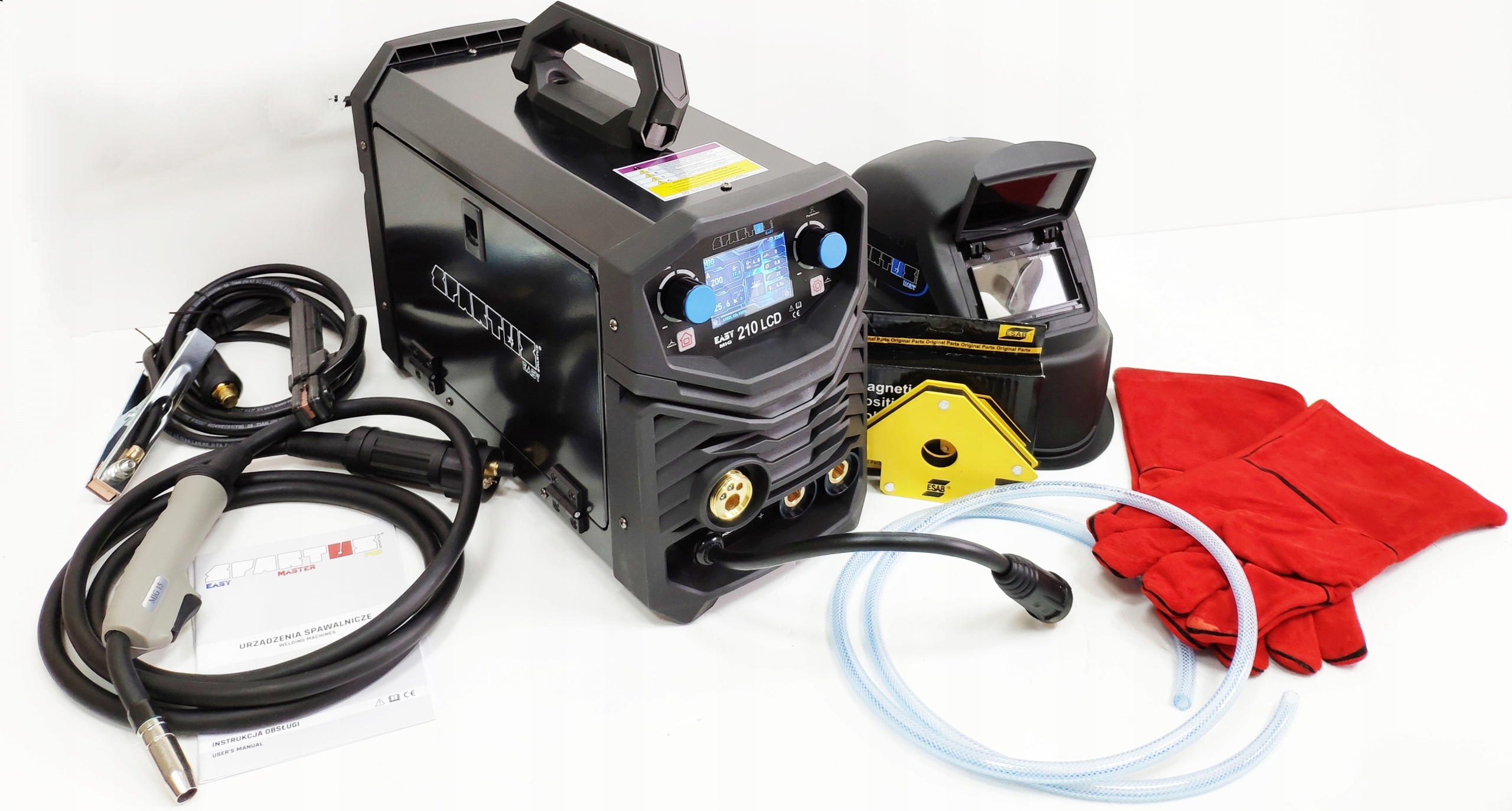 SPAWARKA SPARTUS EASYMIG 210 LCD MIGOMAT ZESTAW