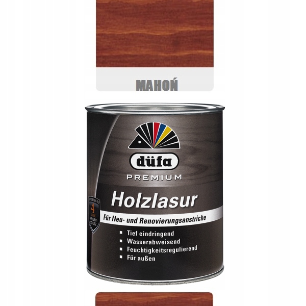 

Holzlasur Dufa 0,75 l Mahoń