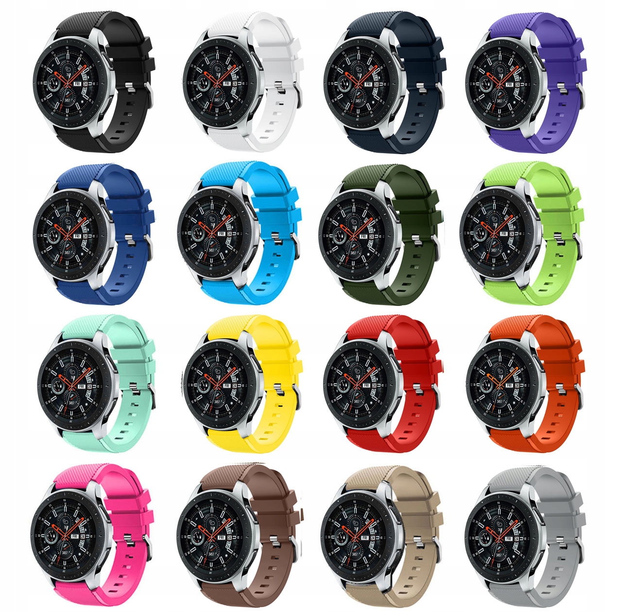 CZERWONY Pasek do SAMSUNG GALAXY WATCH 46mm Rodzaj pasek