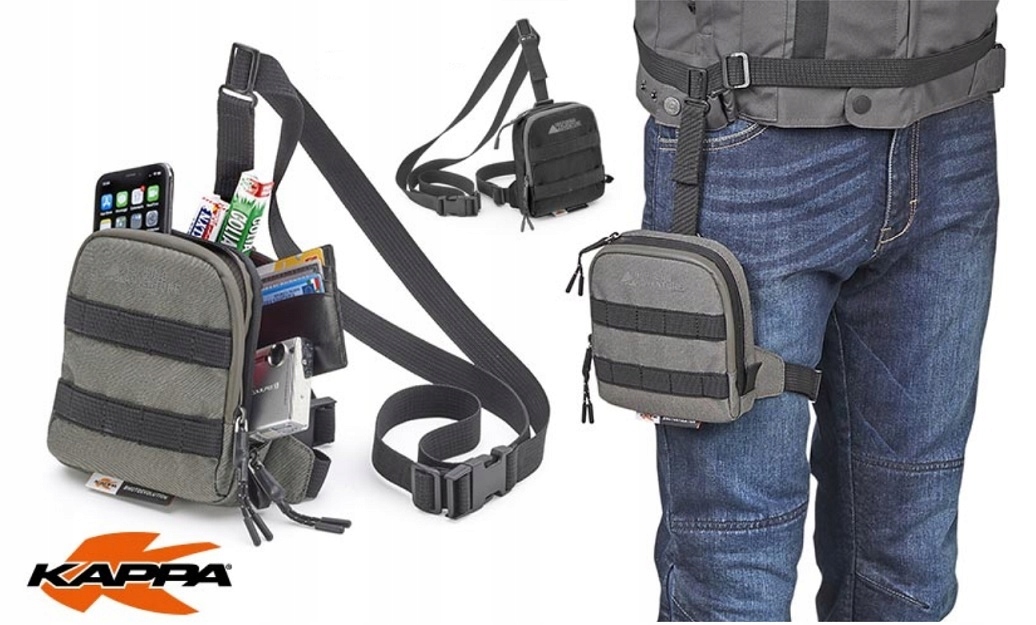 TORBA MOTOCYKLOWA KAPPA NA NOGĘ BIODRO DOKUMENTY