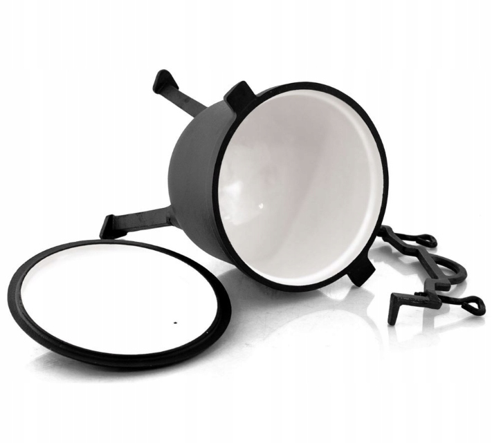 KOCIOŁEK MYŚLIWSKI ŻELIWNY EMALIOWANY 8L PIECZONKI Producent Rossler