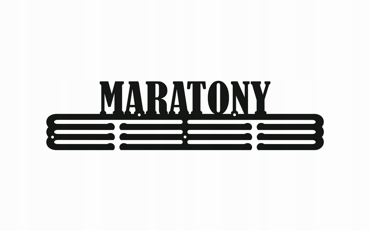 

Wieszak na medale | Maratony #2 |60cm | Solidny