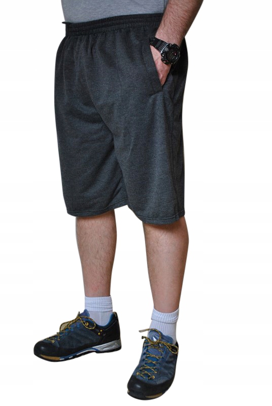 DUŻE SPODENKI 3/4 GRAFIT pas 145cm 7XL