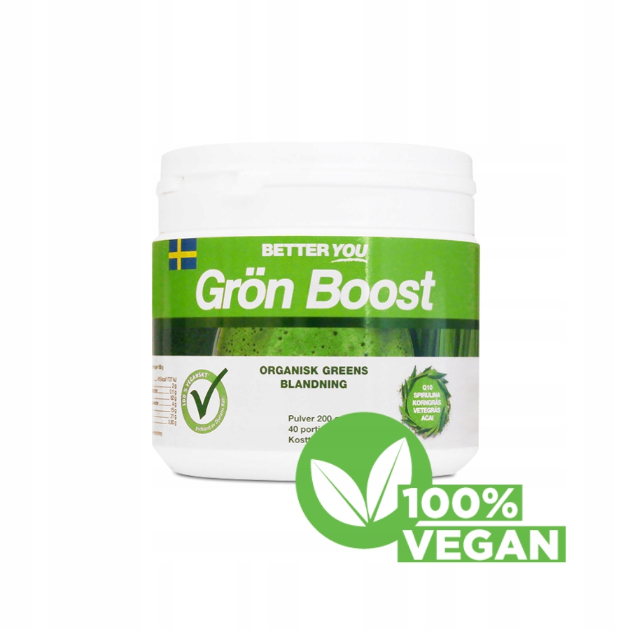 Organic Green MIX Powder 200 g Betteryou Szwecja