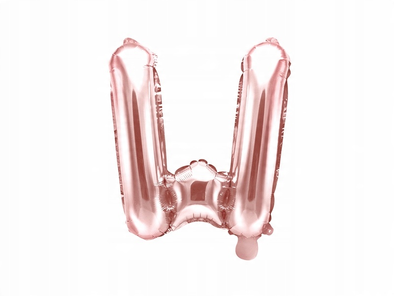 

Balon foliowy litera W Rose Gold Różowe Złoto