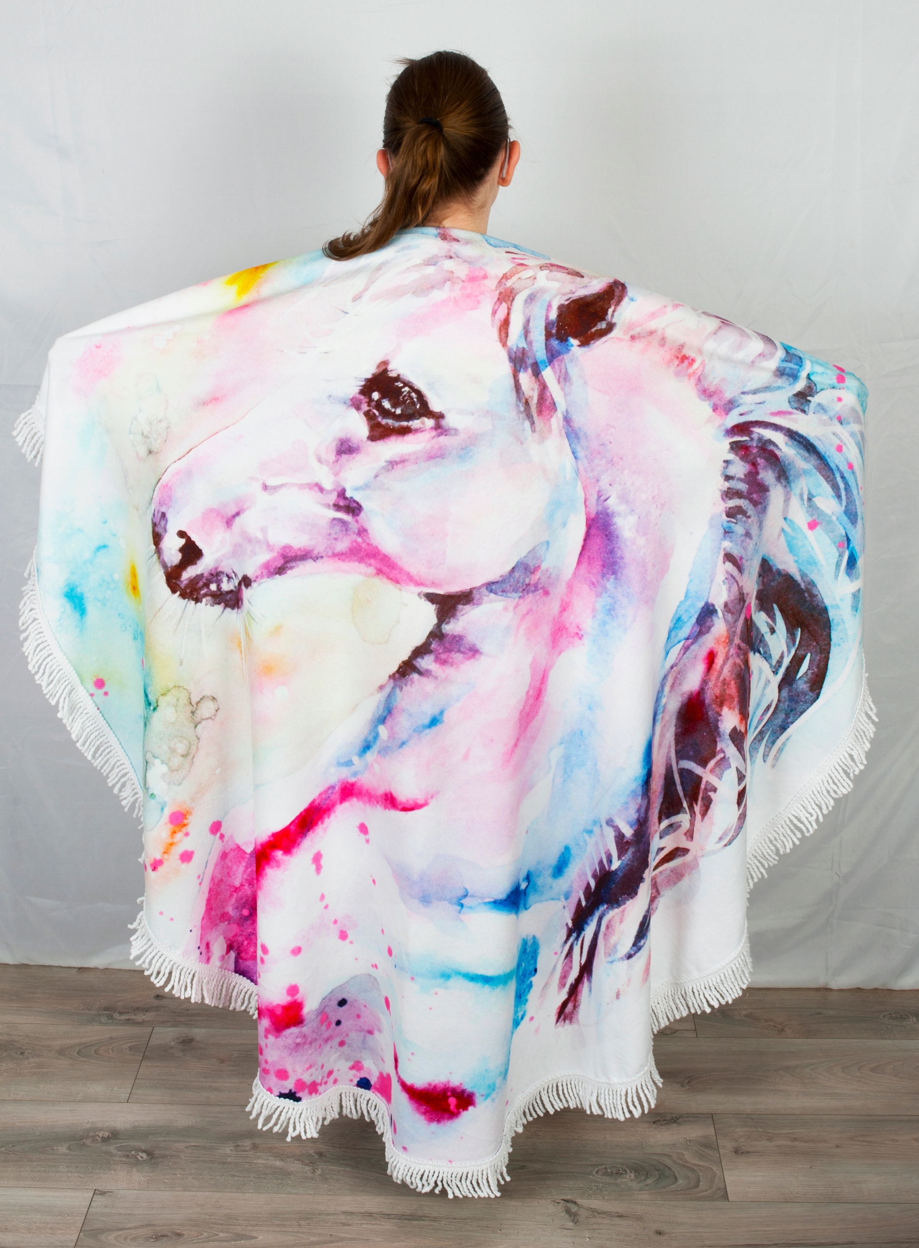 KOC RĘCZNIK OKRĄGŁY BOHO z frędzlami NARZUTA DUŻY Kod producenta RĘCZNIK OKRĄGŁY