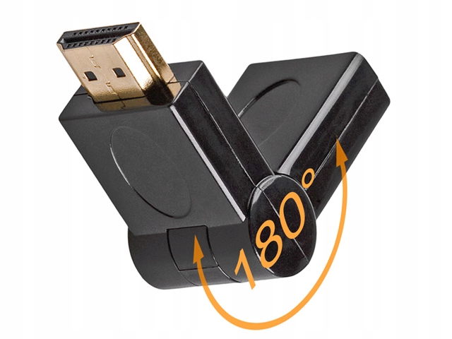 

Adapter Hdmi A/wt-A/gn łamany 180st UltraHD 4K