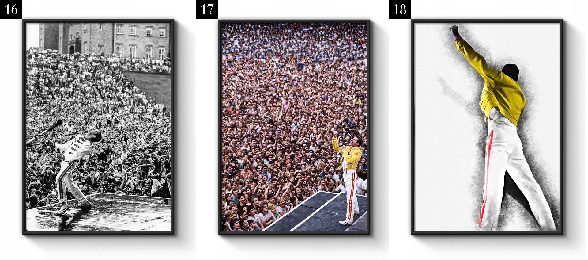 Kolekcja Grafiki Plakaty Freddie Mercury Queen A3 Marka inna