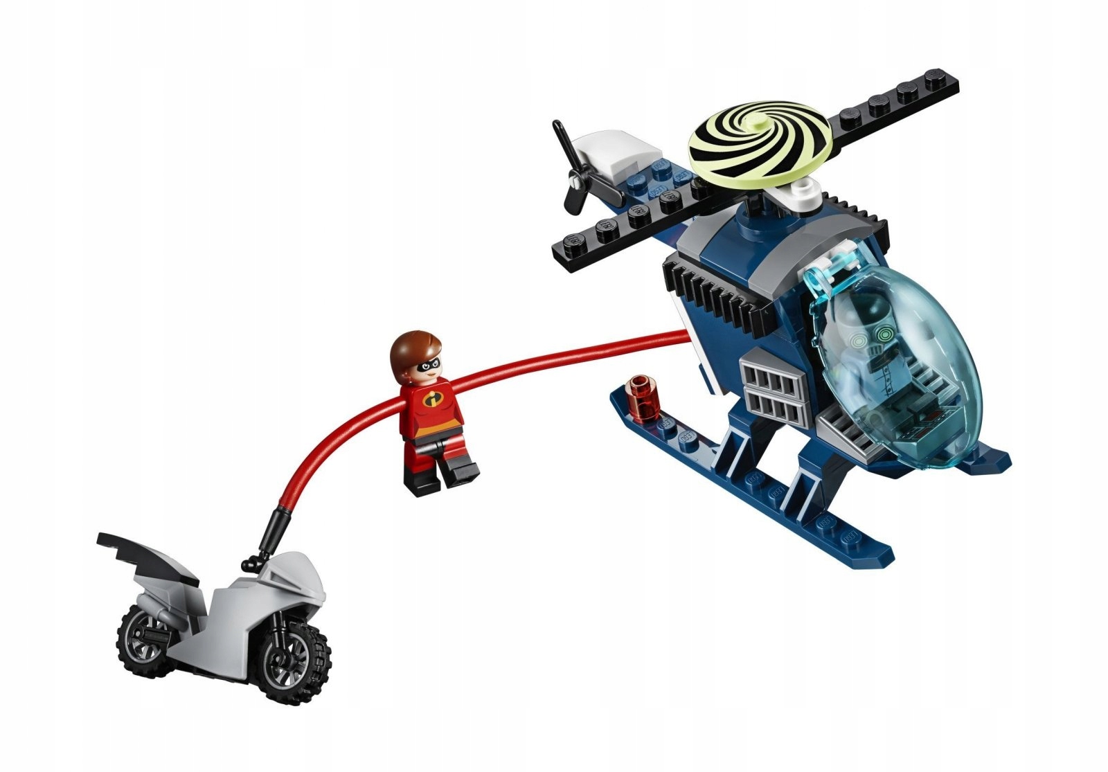 LEGO JUNIORS 10759 Iniemamocni Pościg Elastyny Helikopter Motor Wiek dziecka 4 lata +