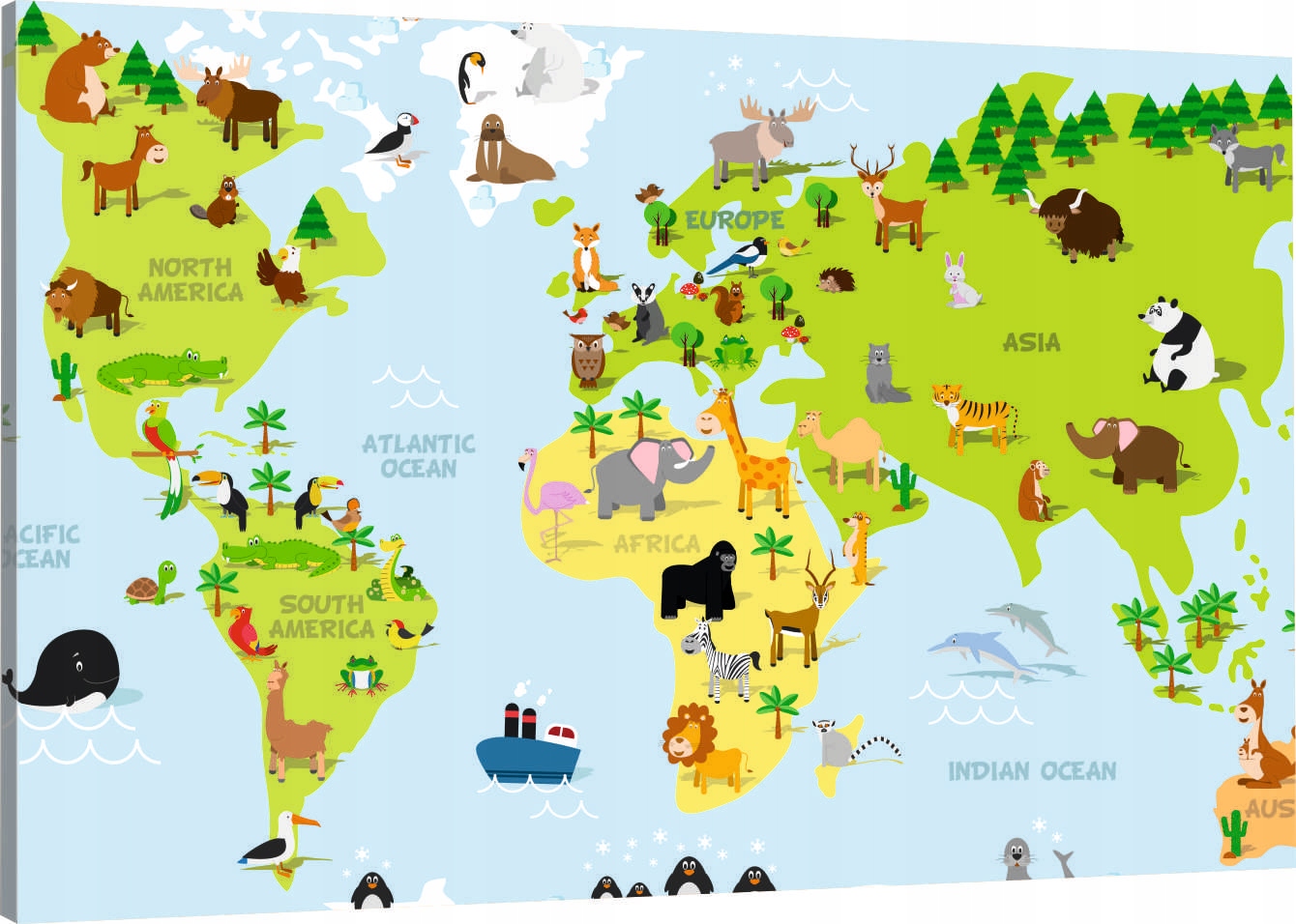 

Obraz Na Płótnie Dla Dzieci Mapa 110x70 980 Wzorów