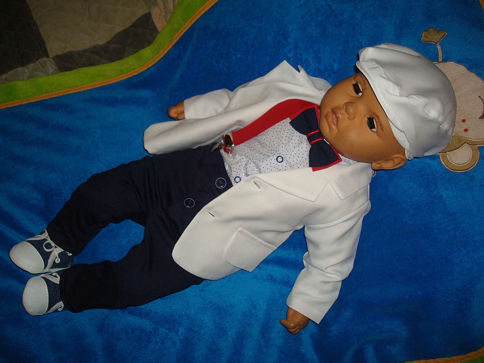 MARYNARKA BAWEŁNIANE UBRANKO/CHRZTU /WESELE/86 Marka bez marki