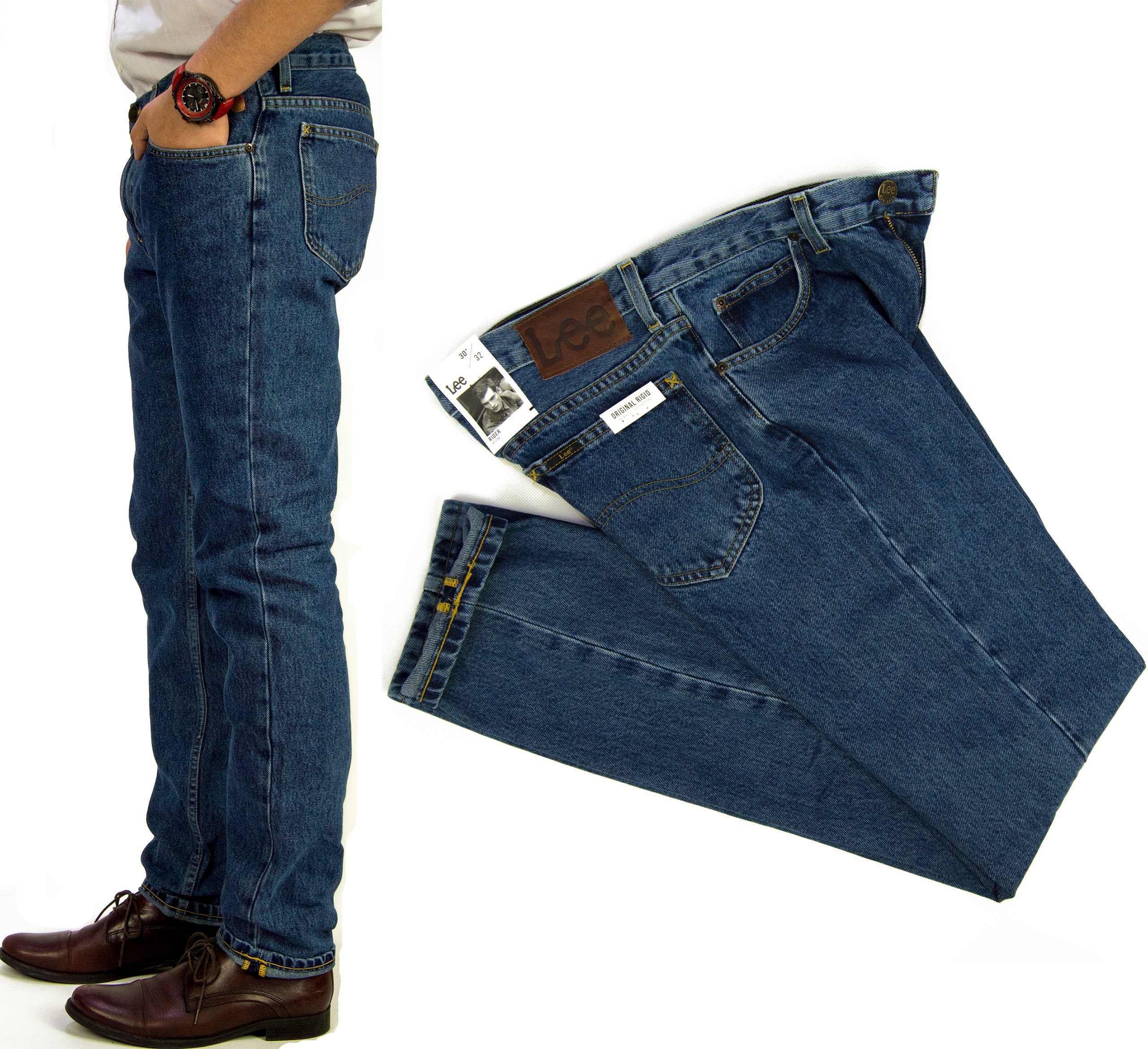 Lee Rider St. Wash Kalhoty 100% Jeans Slim W28 L32