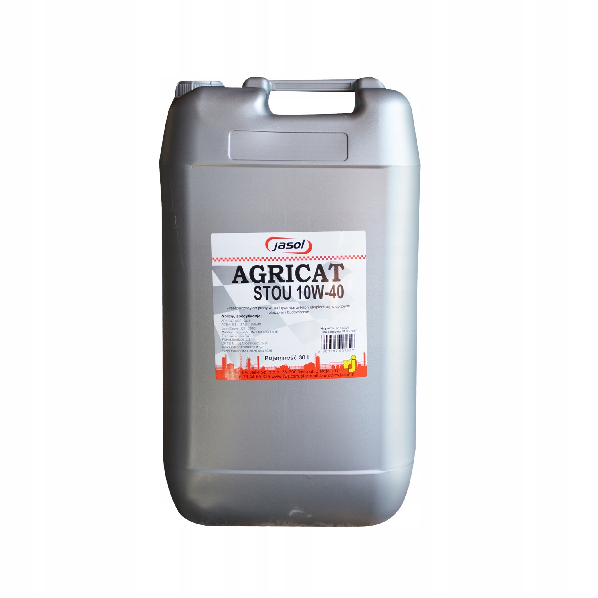 Масло JASOL AGRICAT STOU 10W40 - - 30 литров