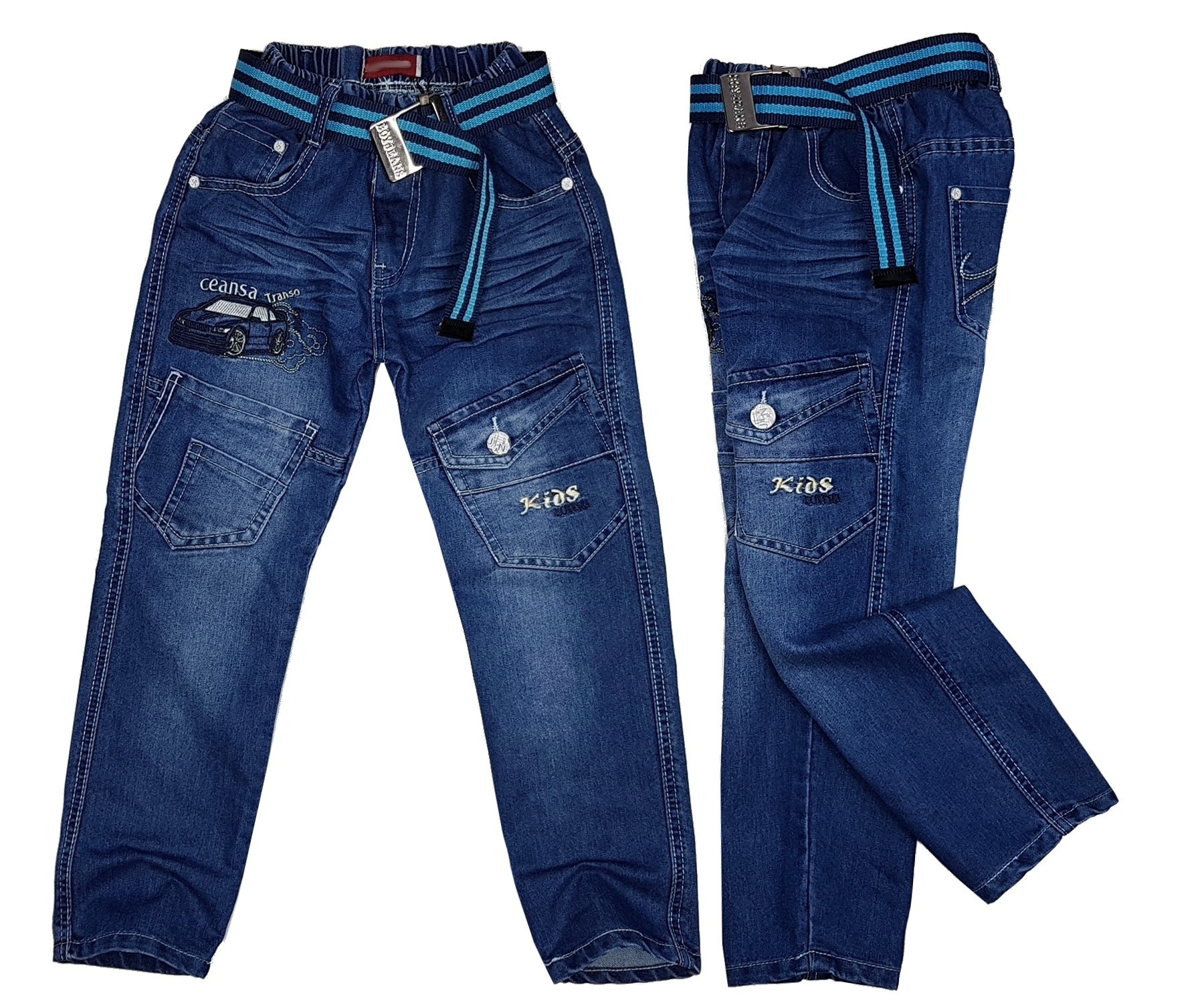 

Spodnie Jeansy w gumkę Transo r 128 cm