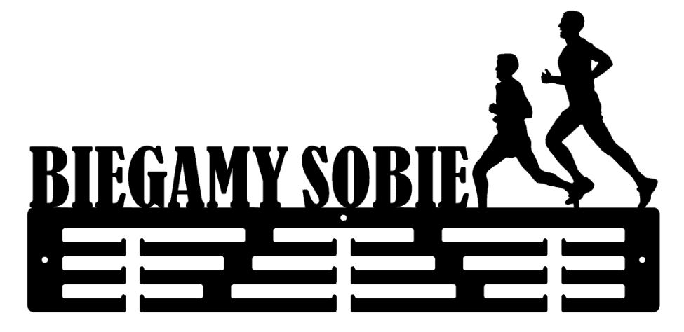 Wieszak na medale - BIEGAMY SOBIE - model 1009c