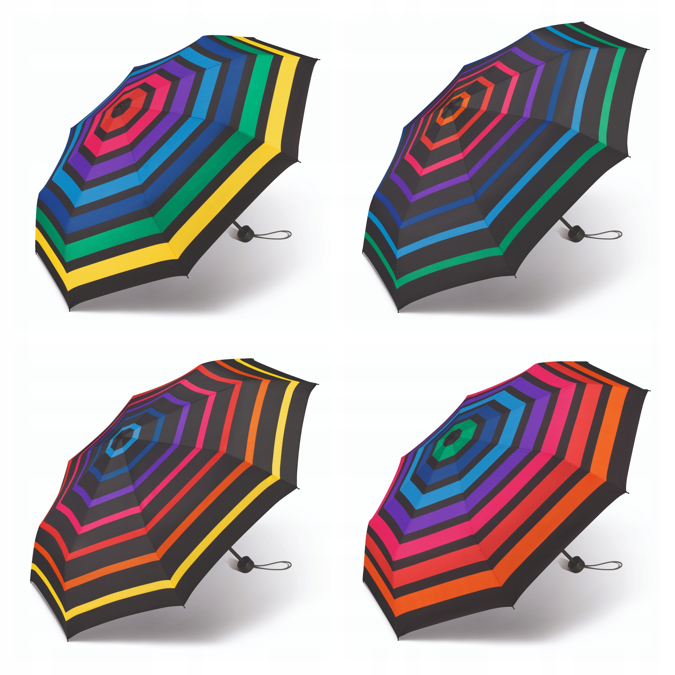 

Parasolka Happy Rain Mini Ac Paski Kolorowe