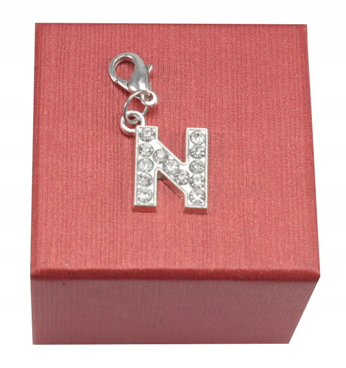 

Zawieszka Srebrna Łańcuszek Bransoletka Z Literą N