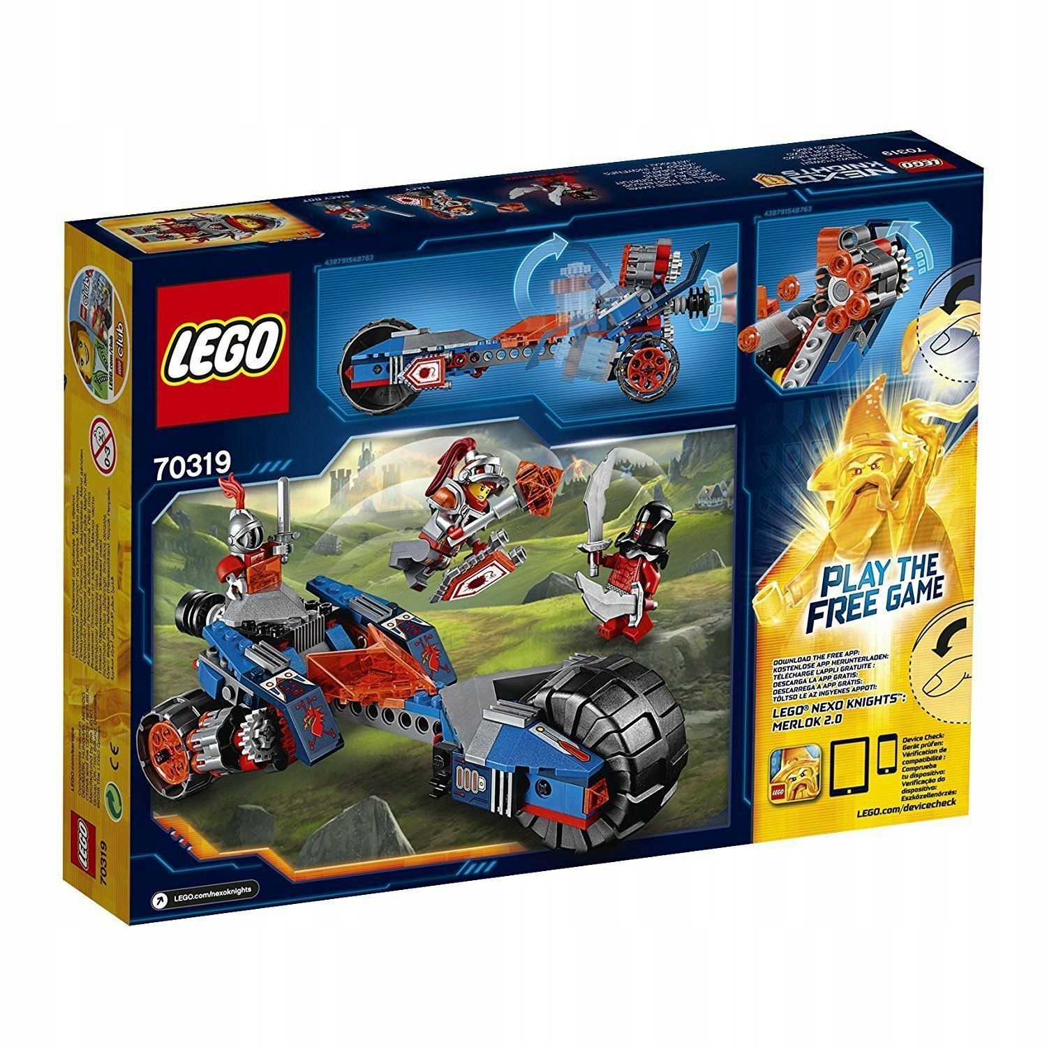 LEGO NEXO KNIGHTS 70319 Gromowa Maczuga Macy NOWE Marka LEGO