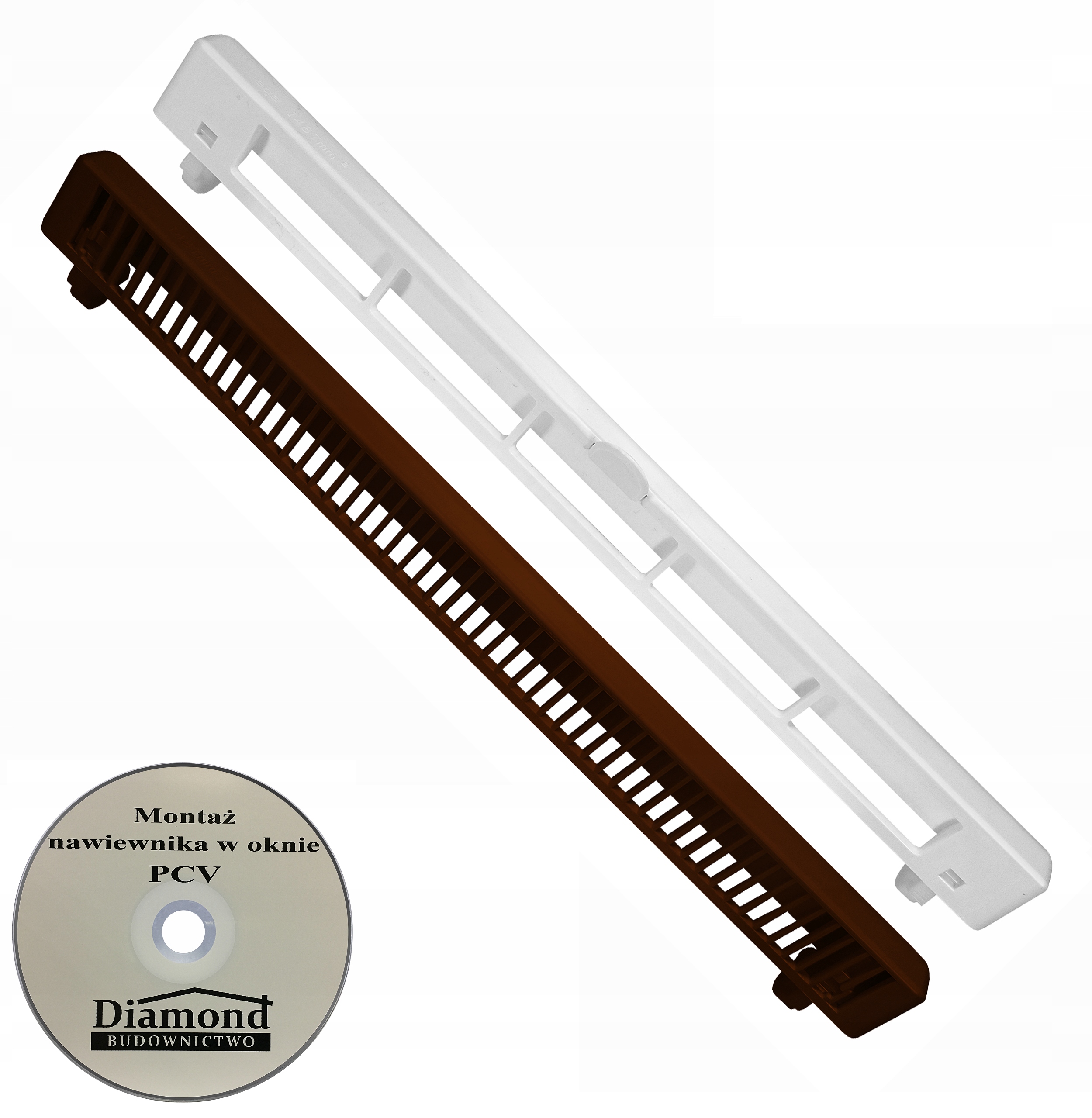 Nawiewnik Slimline 2000 CIEMNY BRĄZ/BIAŁY