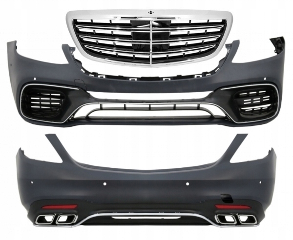 ZDERZAK PRZÓD TYL GRILL MERCEDES S W222 17- AMG C