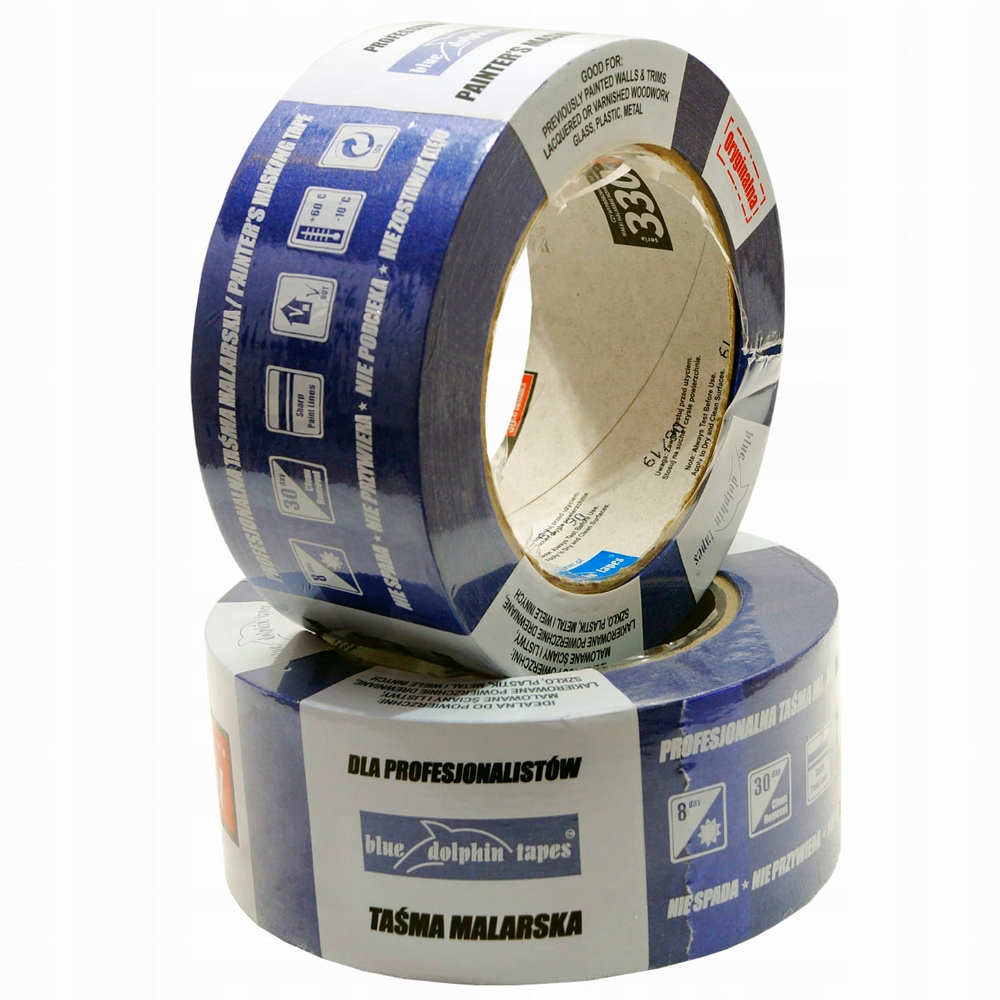 

Taśma malarska niebieska 30mmx50m Blue Dolphin