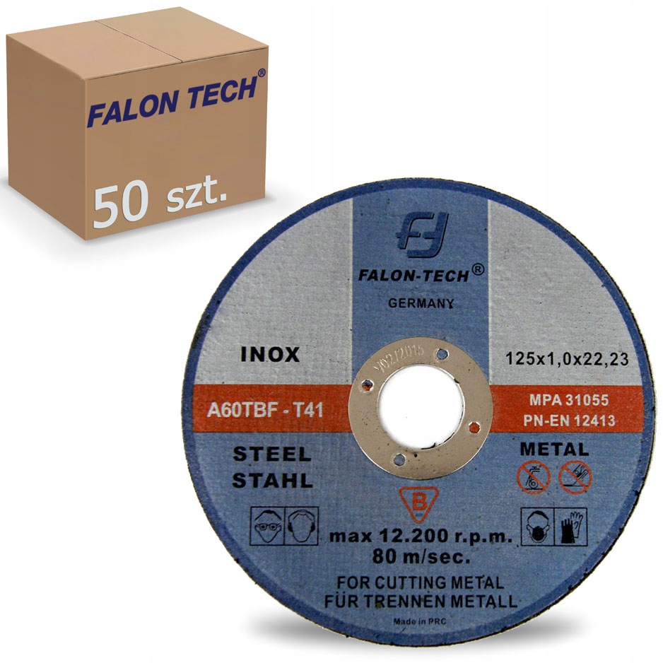 

Tarcza Do Cięcia Metalu inox 125 x 1,0 Falon Tech