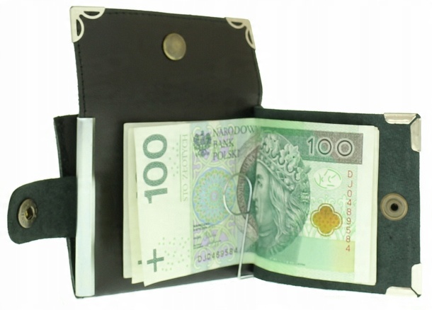 

Duża skórzana portmonet,a banknotówka Skóra 100%