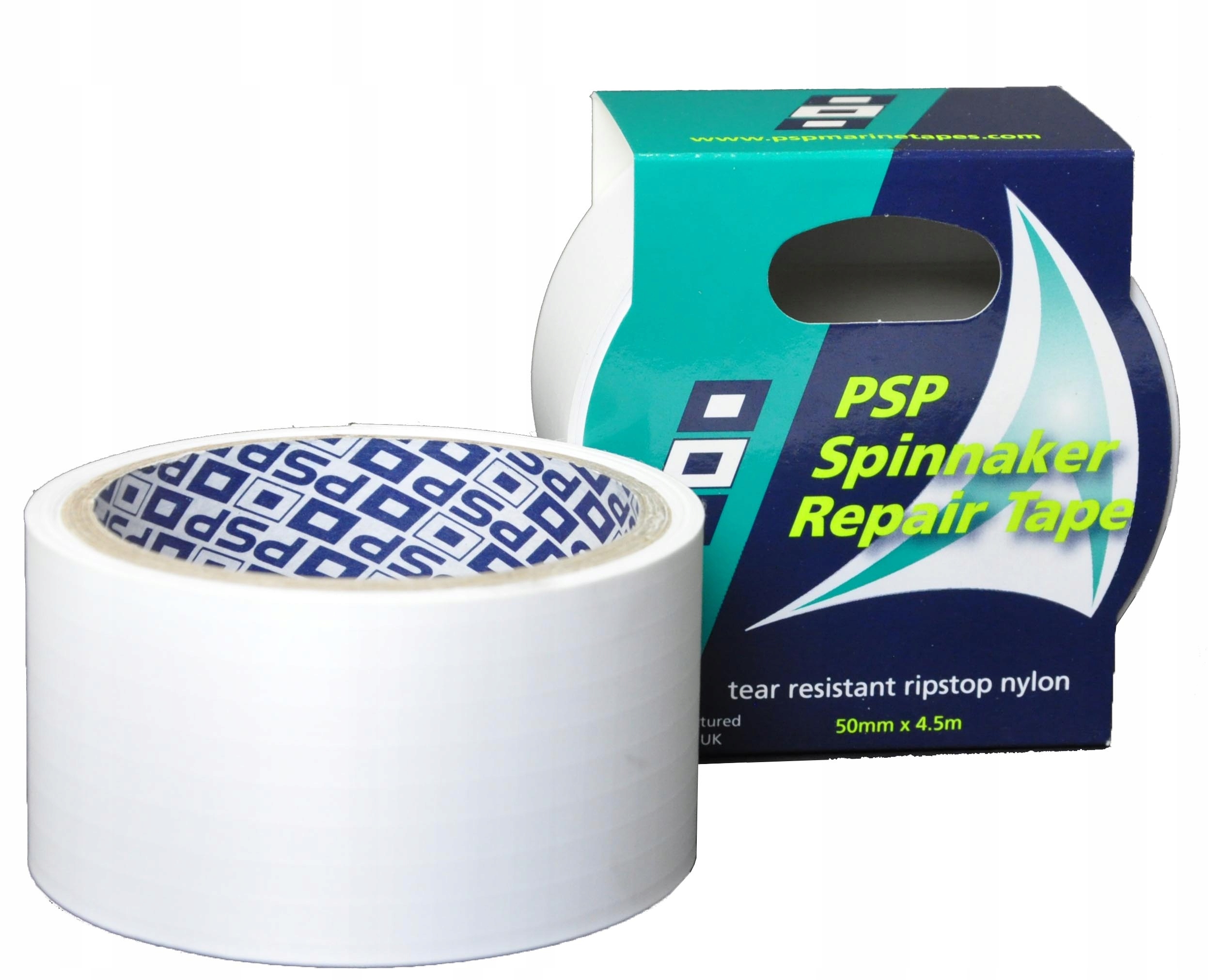 Taśma Spinakerowa Biała do naprawy Żagla Latawca Kitea Spinakera 50mm x4,5m