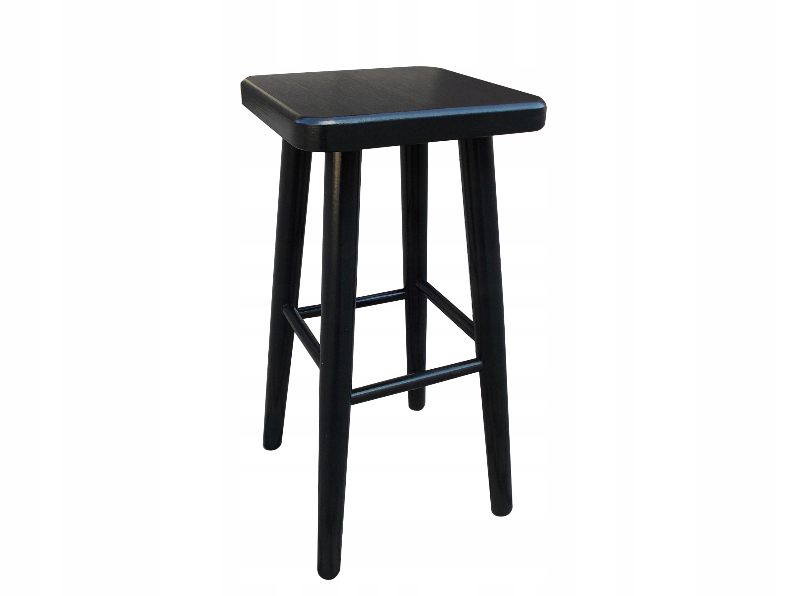 

Hoker Taboret Czarny Krzesło 72cm Taborety