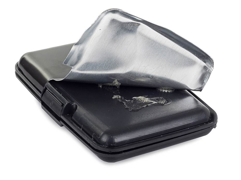 portfel etui aluminiowe na karty dokumenty niebieski | 15014_N — 7