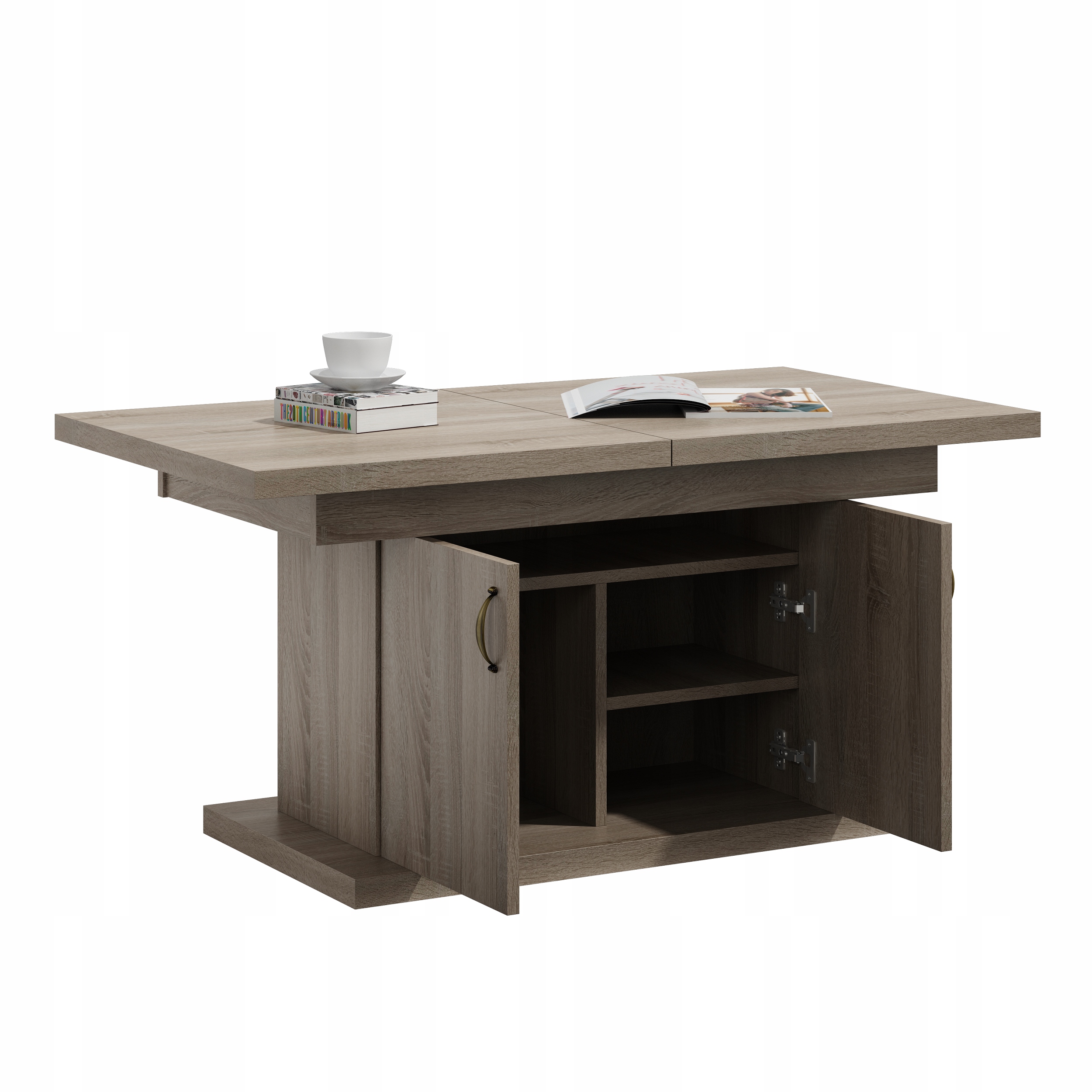 ŁAWA ROZKŁADANA PODNOSZONA Z BARKIEM ORZECH Typ ława