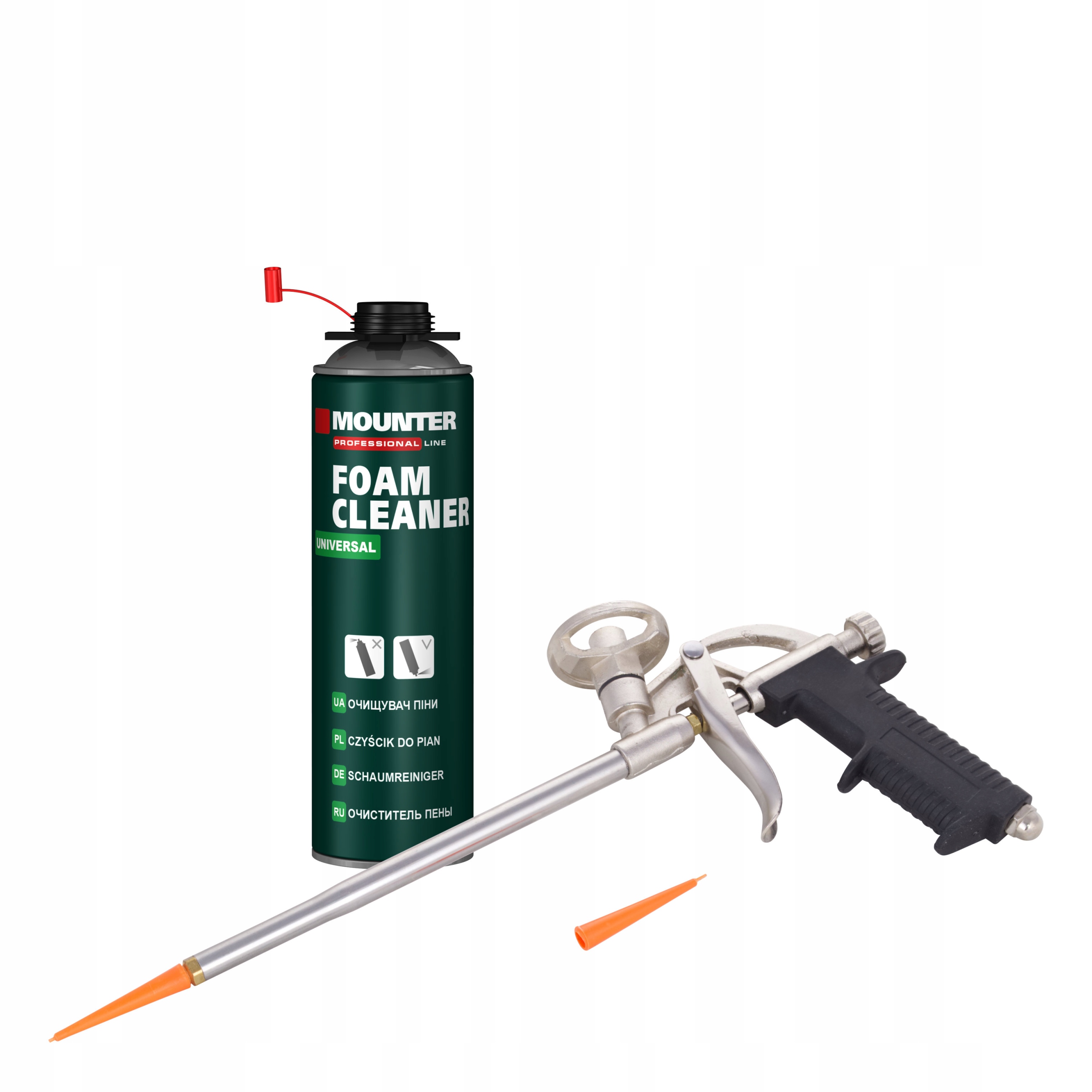 

Czyścik Do Pian Pur Pistolet Montażowy Zestaw