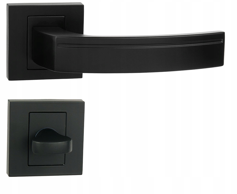 klika kliky Odessa černá, černé rozety pro Wc