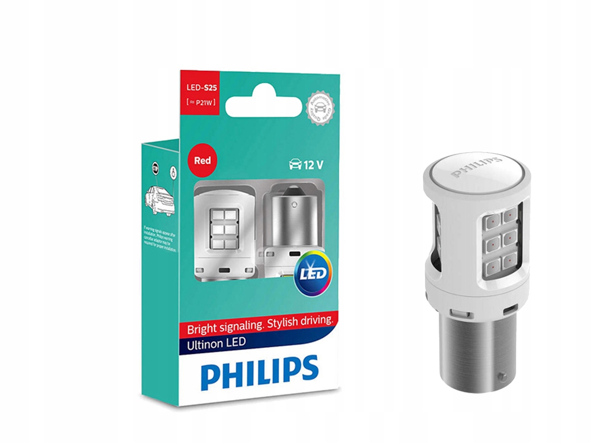 

Philips Ultinon Led P21 Led Red 11498 Ulr 12V X2