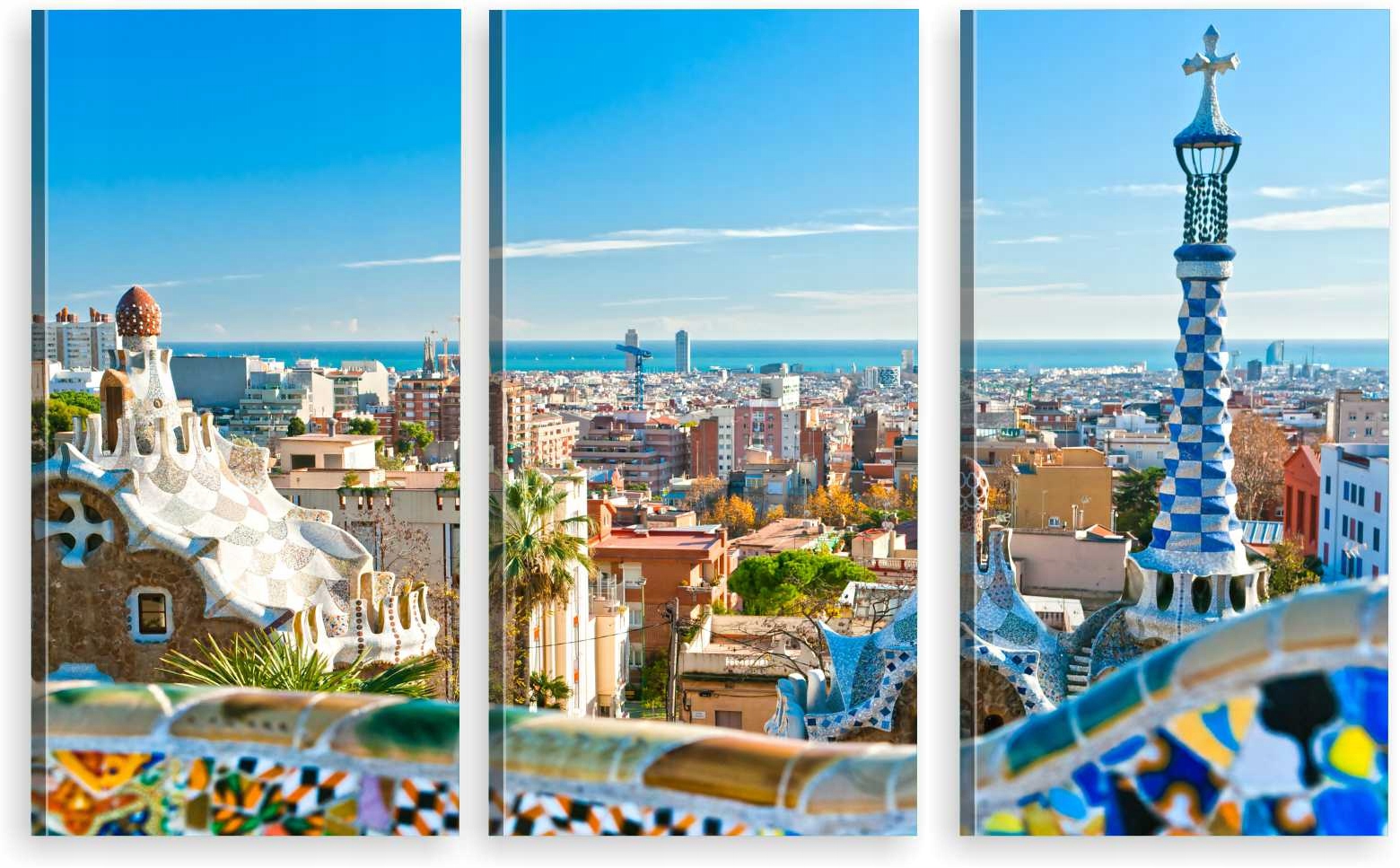

Tryptyk Obraz Na Ścianę Miasto Barcelona 800 Wz
