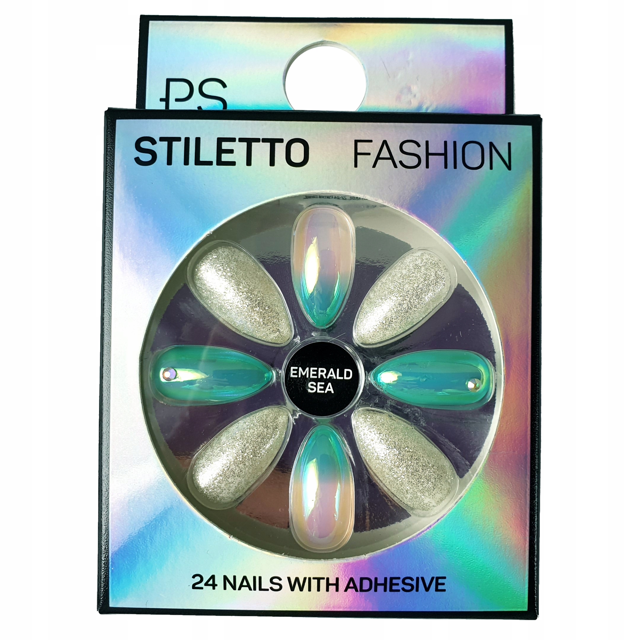 SZTUCZNE PAZNOKCIE TIPSY PRIMARK PS... EMERALD SEA