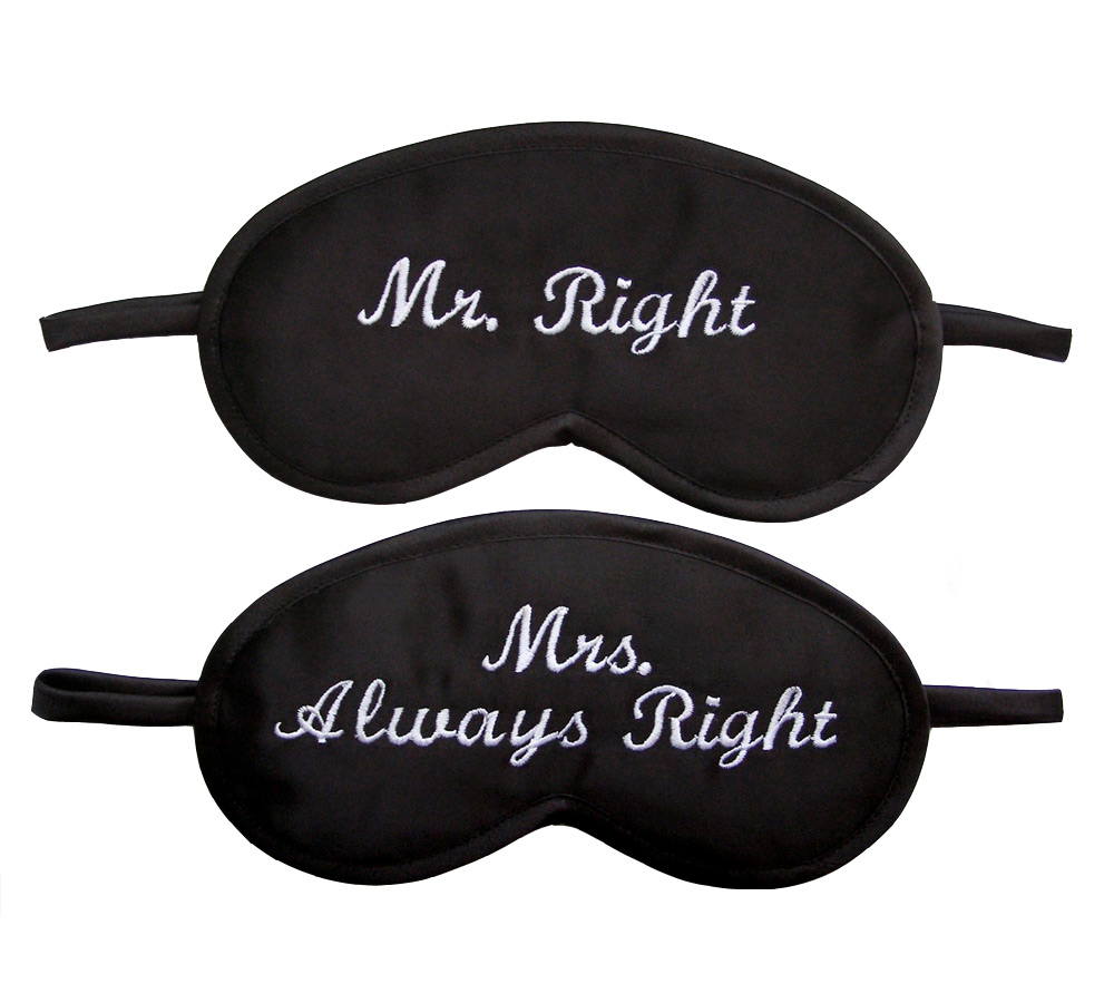 Mr. Mrs. Always Right Maski do snu Opaski na oczy