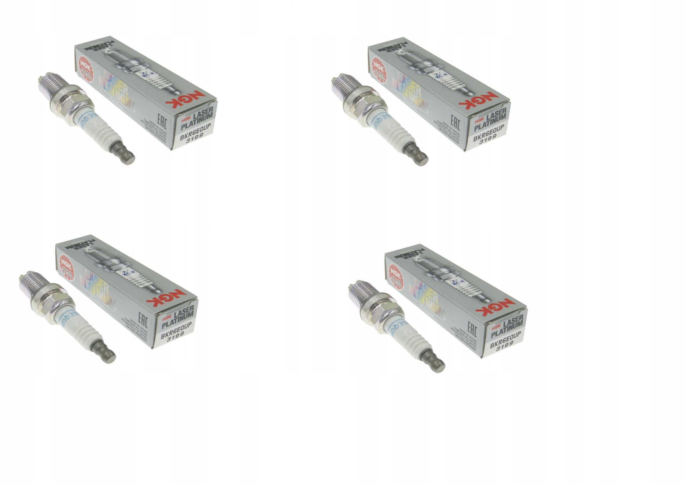 

4 x Ngk Laser Platinum BKR6EQUP Świece Do Audi Bmw