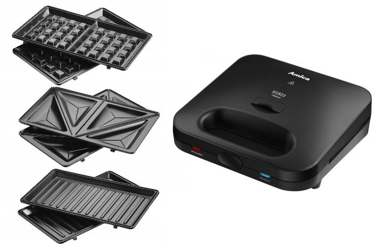 

Opiekacz 3W1GOFROWNICA Grill Panini Amica SMK4011