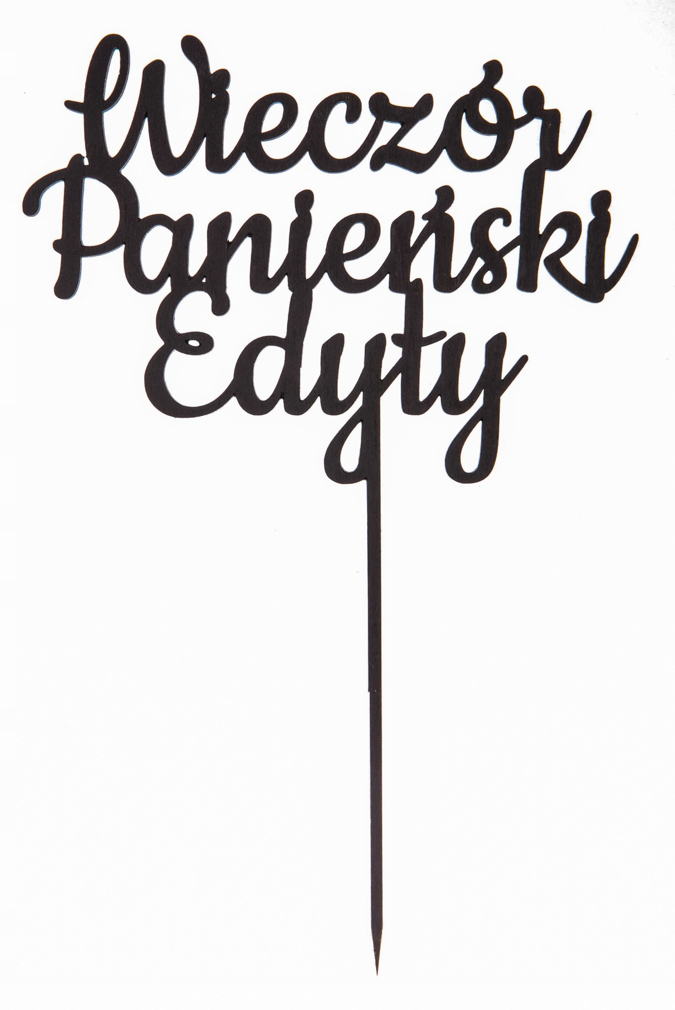 

Topper na Tort Wieczór Panieński napis ozdoby Imię