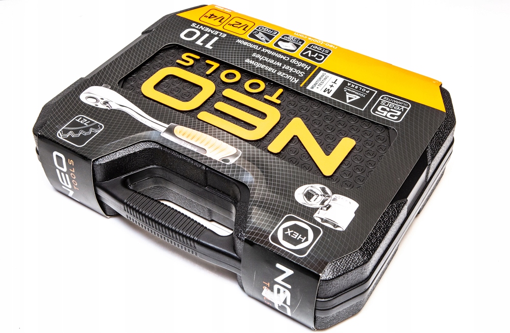 NEO ZESTAW KLUCZY NASADOWYCH 1/2 1/4 110el 08-666 Kod producenta 08-666