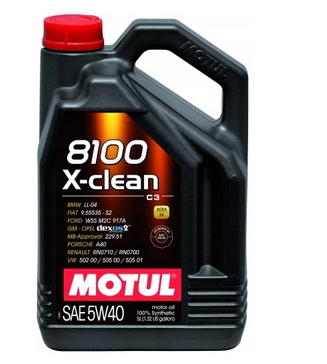 

Olej Motul 8100 X-clean C3 5W40 5L