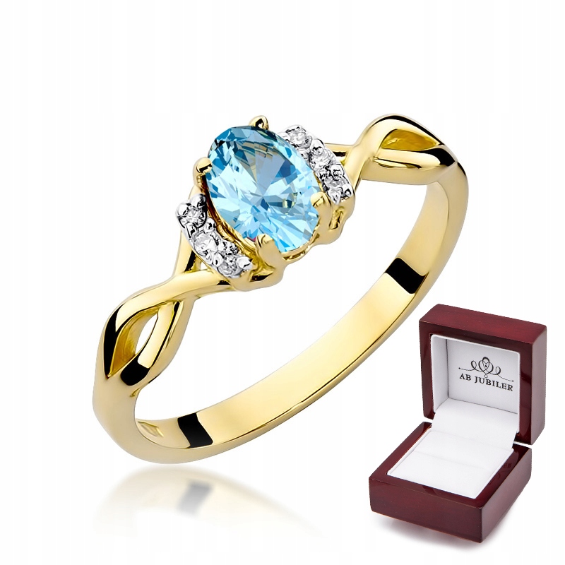 

Pierścionek Zaręczynowy W-19 Topaz Diamenty
