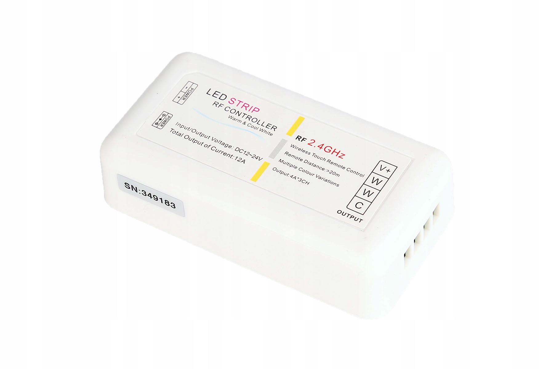 STEROWNIK LED CCT Taśma DUALWHITE PILOT RF 12A Kod producenta KM-25